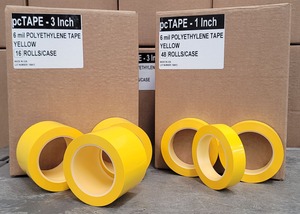 pcTAPE 1 and 3 inch rolls